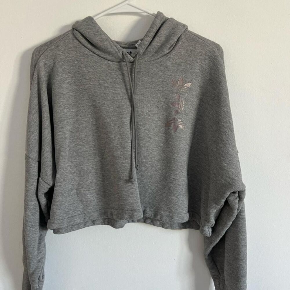 Adidas Women's Grey Hoodie